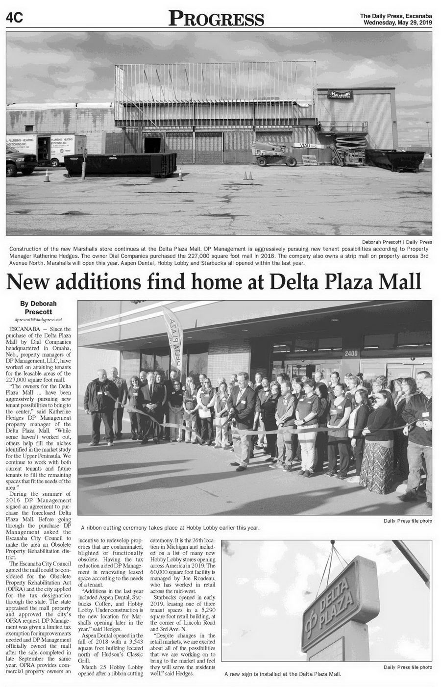 Delta Plaza Mall - May 2019 Article On Expansion